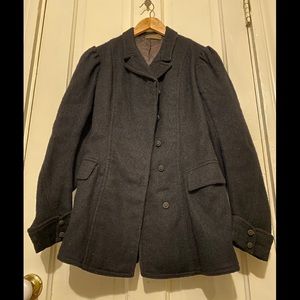 Antique Women's Black Wool Coat Jacket